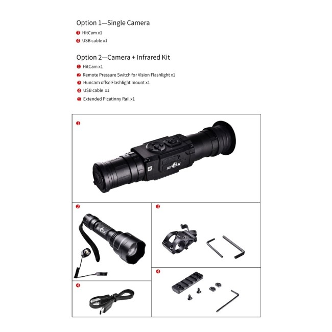 HitCam by RunCam 4K WiFi POV 10X Zoom IR Infrared Waterproof