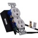 Mini Gadgets AC Wall Outlet Receptacle 4K UHD Covert WiFi Camera (White)