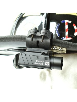Firefighter Flashlight Picatinny Rail Mount Helmet 4K Camera Adapter