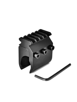 Scope Cam Metal Weaver Picatinny Rail 20MM Barrel Clamp Adapter Flashlight Camera Mount
