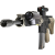 Contour Picatinny Rail Gun Metal Mount