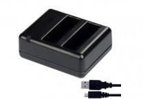 Dual GoPro 4 USB Battery Charger Charging Dock
