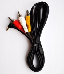 Right Angle 2.5mm AV RCA TV-Out Cable
