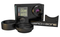 GoPro 4 Black with Ribcage Back-Bone Mod Installed