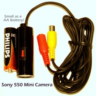 Sony Lipstick Bullet Camera Waterproof Cable 550 TVL RageCams 19mm Micro Cam 