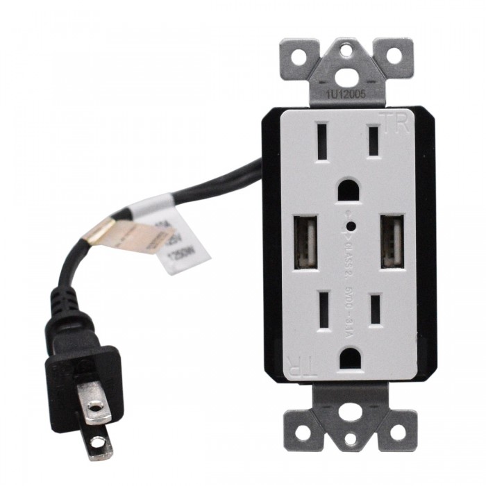 Wall Plug Power Outlet 4K Hidden Camera w/ DVR & WiFi Remote View 